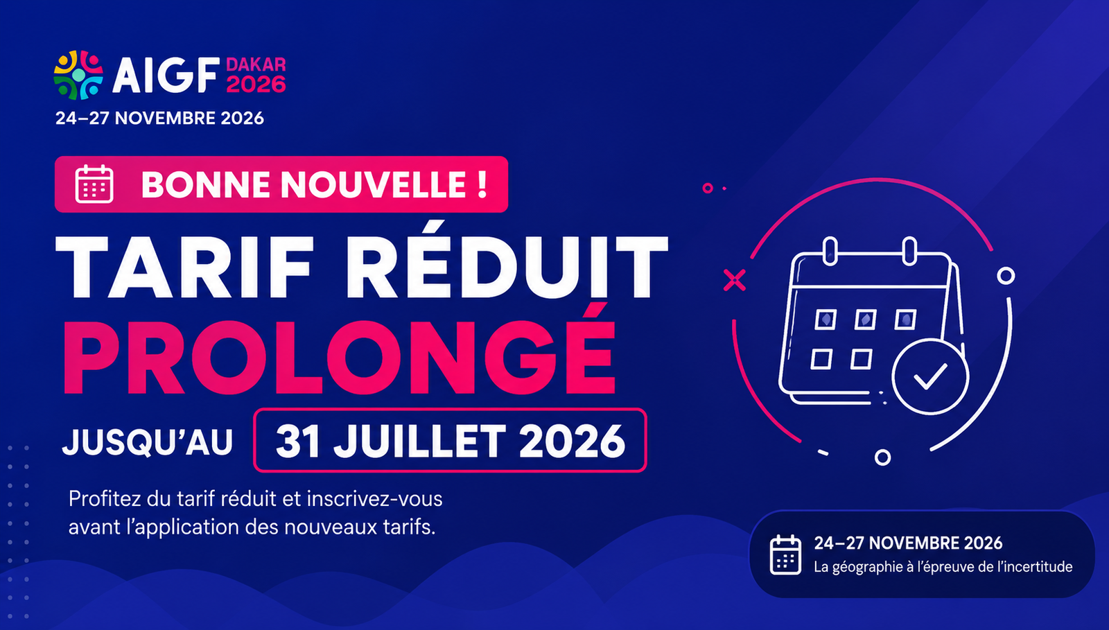 Prolongation du tarif reduit - AIGF